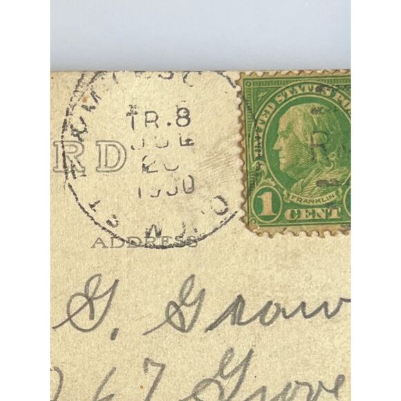 Vintage 1930 Ephemera RPPC Postcard Souvenir Badlands North Dakota Aerial View - Picture 5 of 5